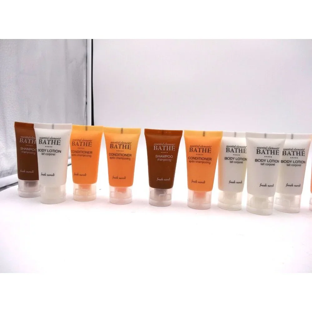 Essential Elements‎ BATHE Travel Size Toiletries 16 Lotion Shampoo Conditioner